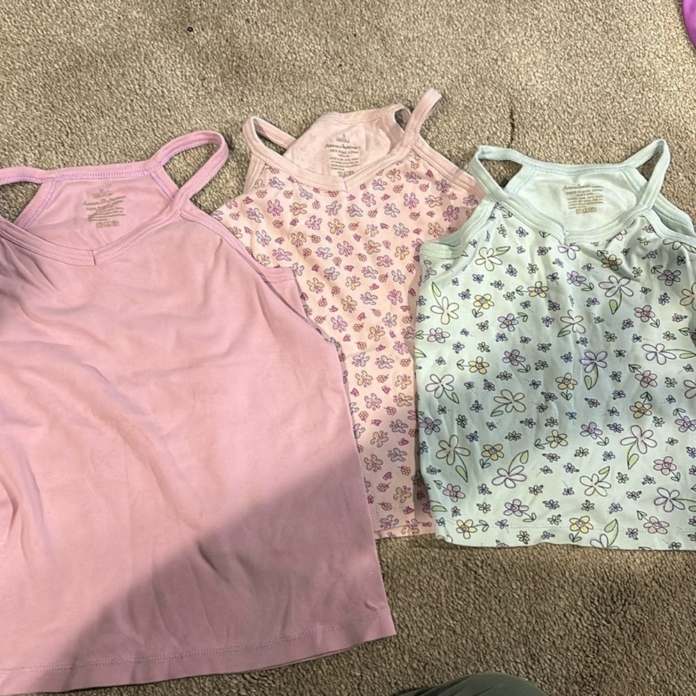 Hanna Andersson bundle of 3 undershirts 2 small, 1 medium